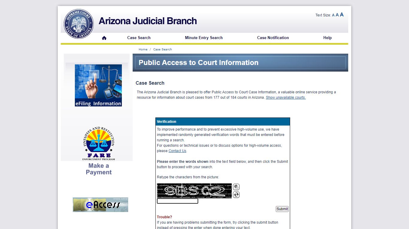 Case Search - Arizona Judicial Branch